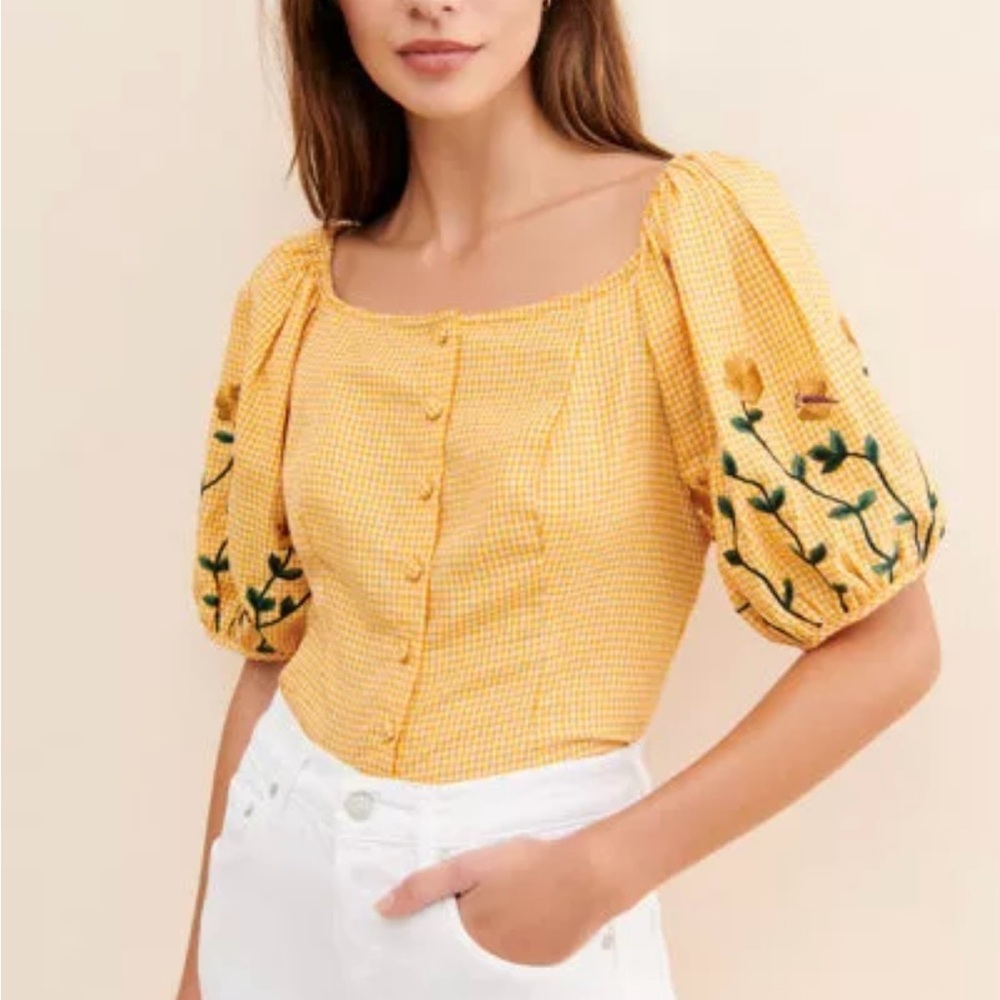 Samant Chauhan Amabella Embroidered Top NWT XL